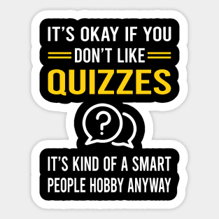 Smart People Hobby Quizzes Quiz Sticker